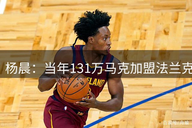 杨晨：当年131万马克加盟法兰克福，还附带邵佳一等4人去培训